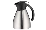 alfi Thermoskanne BonoTT, Edelstahl mattiert 1,0l, mit TopTherm Edelstahleinsatz,0787.000.100, Isolierkanne hält 12 Stunden heiß, ideal als Kaffeekanne oder Teekanne, Kanne für 8 T