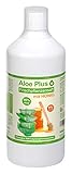 ALOE VERA & HONIG TRINK SAFT | mit Vitamin C, B6, B12, Niacin, Biotin | 1 Liter mit Messbecher | Nahrungsergänzung, Drinking Gel | Premium Qualität | Aloe Plus Secret E