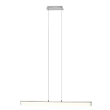 Brilliant Tube LED Pendelleuchte Balken 100cm mit Touchdimmer chrom/weiß 1685 Lumen, LED integ