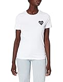 Tommy Hilfiger Damen Inj Tommy Love C-nk Tee Ss T-Shirt, Klassischer Herzaufdruck, XS