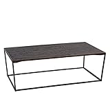 Addecor Couchtisch Southampton Couchtisch | 50 x 60 x 100 cm | Beistelltisch für das Wohnzimmer | Couchtisch aus Eisen und Hellem Holz | Möbel für das W