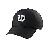 Wilson Tenniskappe, Ultraleicht, 100 Prozent Polyester, Einheitsgröße, schwarz/weiß, WRA777102