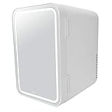 01 Tragbarer Kühlschrank, Zwei Etagen Professioneller Mini-Make-up-Kühlschrank, Konstanttemperatur-System Mini für das Auto zu Hause Speichern Sie die Maske, schützen Sie Kosmetik