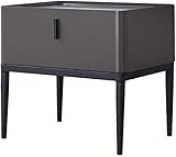 Nachttisch Nachttisch Aufbewahrung Nachttisch, Einschichtige Farbe Schlafzimmer Home Matte Hardware Schrank Beistelltisch Wohnzimmer Couchtisch Beistelltisch (Farbe : Hellgrau)