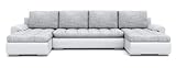 Sofini Ecksofa Tokio III mit Schlaffunktion! Best ECKSOFA! Couch mit Bettkästen! (Lawa 9+ Soft 17)