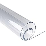 SPEEDSPORTING Glasklar Folie Transparente Tischdecke Tischschutz 2mm dick Tischfolie Transparent PVC Folie Schutzfolie - Schutztischdecke Tischschutzfolie Fettdicht (40*60cm)