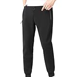 AOCRD Winterhose Herren Gefüttert Jogginghose Herbst Winter Slim Fit Verdickte Thermohose mit Gummibund Fitness Sporthose Lange Stretch Freizeithose Outdoorhose Trainingshose Sweathose S-4XL