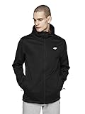 4F Herren NOSH4-SFM001-20S-M Softshelljacke, Schwarz, M