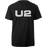 U2 White Logo T-Shirt schwarz L