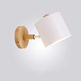 Cakunmik Nordeuropa Leichte Wandleuchte E27 Lampe Sockel LED 5 W Hardweded Rote Rahmen Wandlampe Einstellbares Holz Schlafzimmer Bett L