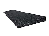 Bordsteinrampe aus Gummi | 1000 x 250 x 30 bis 110 mm | Türschwellenrampe | Schwellenrampe, Bordsteinrampe für Auto, Garage (1000 x 300 x 70 mm)