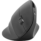 Speedlink PIAVO Ergonomic Vertical Mouse - Kabellose 5-Tasten-Maus - Haltungsfördernde ergonomische Form, schw