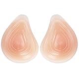 WWZY Transparente Silikon Einlagen Brustformen BH Pads Insert Enhancer Gefüllt Push Up Bra Falsche Brüste Vergrößerung Mastektomie Prothese Für Cross Dressers Cosplay,XXS~300g/p