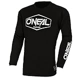 O'NEAL Element Cotton Hexx FR Jersey Trikot lang schwarz/weiß 2022 Oneal: Größe: L (52/54)