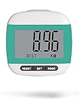 LEBEXY Schrittzähler Clip Einfache Pedometer Bedienung Testsieger Schritt/Distanz/Kalorien/Zähler Counter Fitness Track