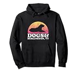 Dogs and Burlington, VT Herren- oder Damenhund und Vermont Pullover H