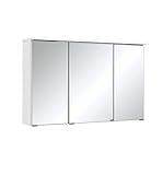 Held Möbel Bolgona Spiegelschrank, Holzwerkstoff, Weiß, 20 x 100 x 68