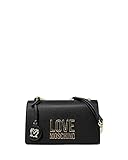 Love Moschino Damen Pre Collezione Autunno Inverno Schultertasche, Kollektion Herbst Winter 2021, Schwarz, Einheitsgröß