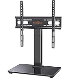 Perlegear TV Ständer TV Standfuss Universal für 26-55 Zoll OLED LCD Flach & Curved Fernseher bis zu 40kg, Max.VESA 400x400mm, Höhenverstellbar & Stabile B