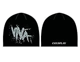 Coldplay Mütze Beanie Viva La Vida Band Logo Nue offiziell Schwarz Unisex