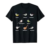 Sammlung von Meisen und Vögeln Blaumeise, Kohlmeise & mehr (Geschenk) T-S