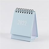 2 Pcs 2021 2022 Einfacher Schwarz-Weiß-Grau-Serie Desktop-Kalender, Doppelter Tagesplan-Tabellenplaner, JäHrlicher Agenda-Organisator-BüR