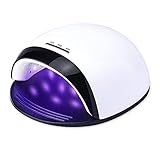 120W(max) Nageltrockner Lampe, UV LED Nagellampe, Nagellampe mit 30/60/90 Timer Einstellungen Professionelle Nail dryer Geeignet für Alle Gel Nagellack,Gelnägel,S