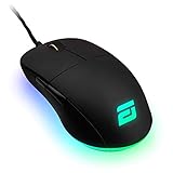 ENDGAME GEAR XM1 RGB Gaming Maus - Optischer PWM3389 Sensor - 50:16.000 DPI 5 Tasten Kailh GM 4.0 60M - Switches 1 ms Taster Reaktionszeit – USB Ergonomische Leichte Maus 82g - Schw