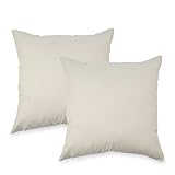 ASYOUWISH Kissenbezug, Dekokissenbezüge, Quadratischer Dekorativer Künstliche Leinen Kissenbezug für Sofa, Bank und Bett, 45 x 45 cm, 2er-Set, C