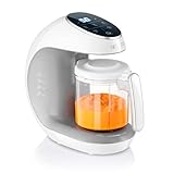 Sweety Fox - Multifunktions Babynahrungszubereiter 7-in-1 - Dampfgarer, Mixer, Pulse, Automatische Reinigungsfunktion, Flaschen Sterilisator, Gläschenwärmer, Auftaufunktion - Breikocher Multifunk