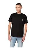 Armani Exchange A|X Herren Icon Project Gold Logo T-Shirt, schwarz, XX-Larg