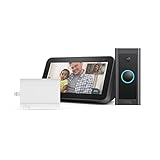 Ring Video Doorbell Wired + Netzteil von Amazon + Echo Show 5 (2. Generation, 2021) Smart Display mit Alexa – HD-Video Türklingel, fortschrittliche Bewegungserfassung, festverdrahtete I
