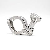 JAP768 304 Edelstahl sanitäre Lebensmittelqualität Schnell installierte Klammer, Präzisionsguss-Rohrschelle Gelenkfutter, Klemmrohrklammer Endklemme (Farbe : Ferrule OD106mm, Größe : 1 pcs)
