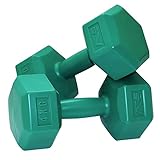 SportVida Hexagon Kurzhantel-Set - Gewichte Hantel Set Weise - Fitness Zuhause - Multifunktionale Mini Hanteln - Nicht Drehbar - Perfekt für zu Hause (2 x 4 kg)