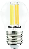 SYLVANIA LED-Lampe, E27 Sockel, 806 Lumen, Homelight (2700 Kelvin), 6 Watt Leistung, 15000h Lebensdauer, 40mm Durchmesser, 80mm Länge, Klarer Tropfen Kolben, 1er Pack