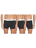 Calvin Klein Herren - 3er-Pack mittlere Taille Hüft-Shorts - Mehrfarbig (Schwarz 001), Gr. M