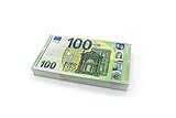 Cashbricks 100 x €100 Euro Spielgeld Scheine - verkleinert - 75% Größ