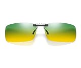 DAUCO Polarisierte Sonnenbrille Clip Nachtfahrbrille Clip Nachtsicht-Blaulichtfilter photochromes Fahren und Freien und Sport und Computer brillen clip Blendschutz UV-S