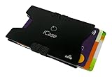 iCase® Aluminium Datenschutzhülle RFID / NFC Kartenetui Schw