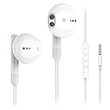 Kopfhörer mit Kabel, Kimwood In-Ear kopfhörer Stereo und HiFi-Klang Kraftvolle 3.5mm Kopfhörer mit Mikrofo mit Bässe und kristallklare Höhen für i-Phone, i-Pad, Android Telefone, Laptop und Comp