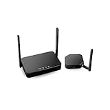 QuattroPod Lite | 5G WiFi Wireless Präsentationseinrichtung HDMI Transmitter & Empfänger für Streaming 4K von Laptop, PC, Smartphone zu HDTV/Projektor (1T1R)