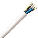 Kopp 156005047 Herdanschlussleitung, Weiß, 5