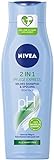 NIVEA 2in1 Pflege Express Mildes Shampoo & Spülung (250 ml), intensives Pflegeshampoo mit Aloe Vera, Haarshampoo für Pflege in kürzester Z