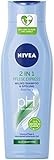 NIVEA 2in1 Pflege Express Mildes Shampoo & Spülung (250 ml), intensives Pflegeshampoo mit Aloe Vera, Haarshampoo für Pflege in kürzester Z