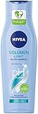 NIVEA Volumen & Kraft Mildes Shampoo (250 ml), pflegendes Volumenshampoo mit Bambus-Extrakt, Haarshampoo für sichtbar mehr V