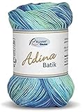 400 g Rellana Garn Adina Batik, Farbe 213 blau grü