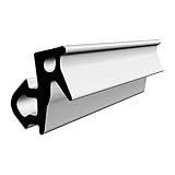 Horivert Fensterdichtung S-1126 schwarz 5m Gummidichtung Tür Balkon Dichtungsband Oberlicht Scheibe Luftzugstopper PVC Fenster Kunststofffensterdichtung