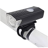 wasserdichte Fahrradfront-Lampe Fahrradlicht USB wiederaufladbare 300 Lumen 3 Modus Fahrradlichtlampe Radfahren LED-Taschenlampe Laterne Schw