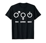 Lustiger Nerdy Man Woman Geek Computer Geek Tech Geschenk T-S