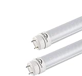 2 x Auralum® 90cm 12W T8 G13 Leuchtstoffröhre Weiß 6000~6500K 2835 * 96LED 1200LM LED Röhre Tube Leuchtmittel mit der gestreiften Abdeckung inkl. LED Starter ersetzt 24W Gasrö